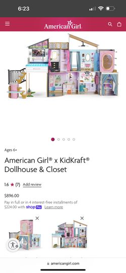 American Girl® x KidKraft® Dollhouse & Closet –