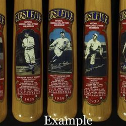 Hall Of Fame First Five 1939 Cooperstown Baseball Bat Set Ruth Cobb Wagner Johnson