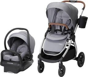 Maxi-Cosi Adorra 5-in-1 Modular Travel System (Stroller & Car Seat) - Nomad Grey