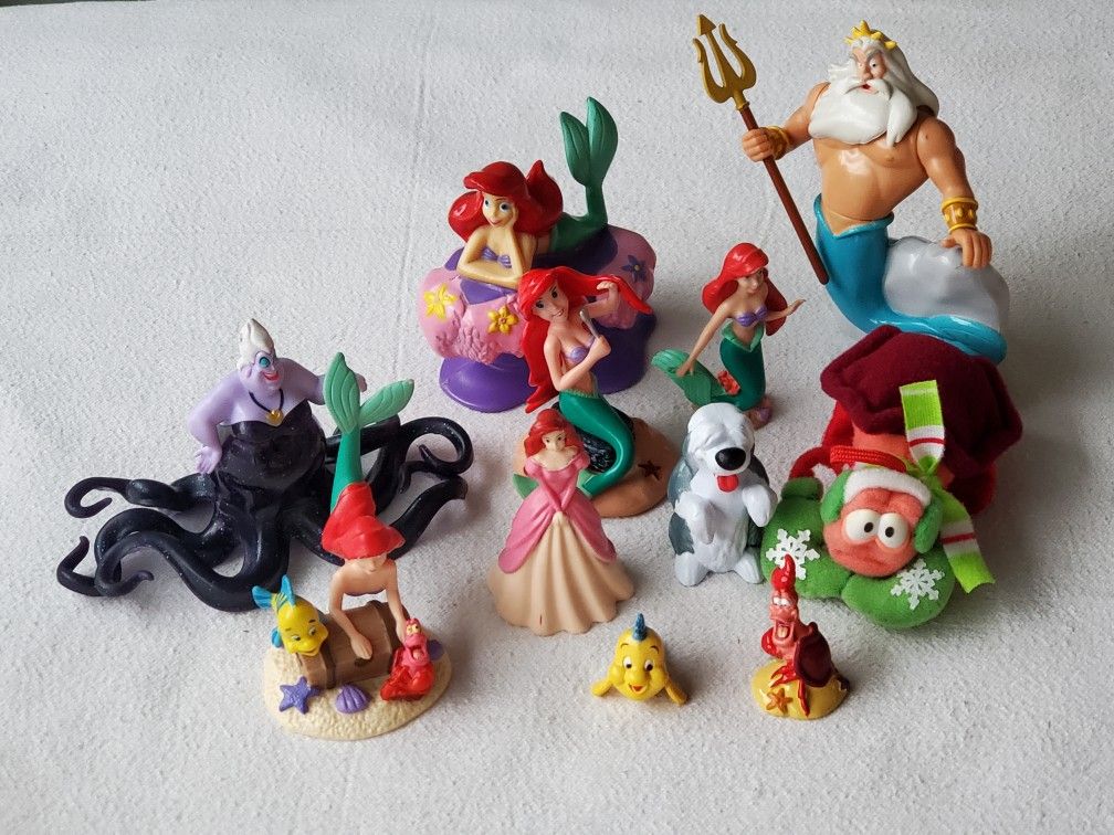 Pre-owned Little Mermaid Toys, Mini Figurines, McDonalds Toys