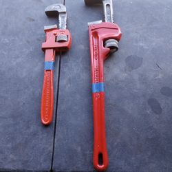 10" And 18" Pipe Wrenches Both For $30
