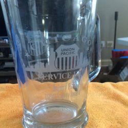 Union Pacific Glass Pitcher 
