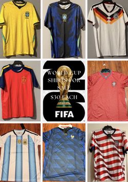 World Cup Shirts, $30 each