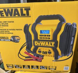 DEWALT 2000-Peak Amp Portable Jump Starter with Digital Compressor, USB and AC Power Bank