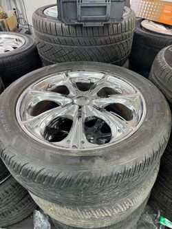 20 inch chrome wheels dual 5 lug bolt pattern 5X100 5×120