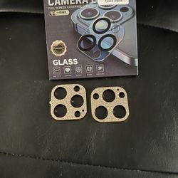 Bling Camera Protection 13 Pro Max Gold