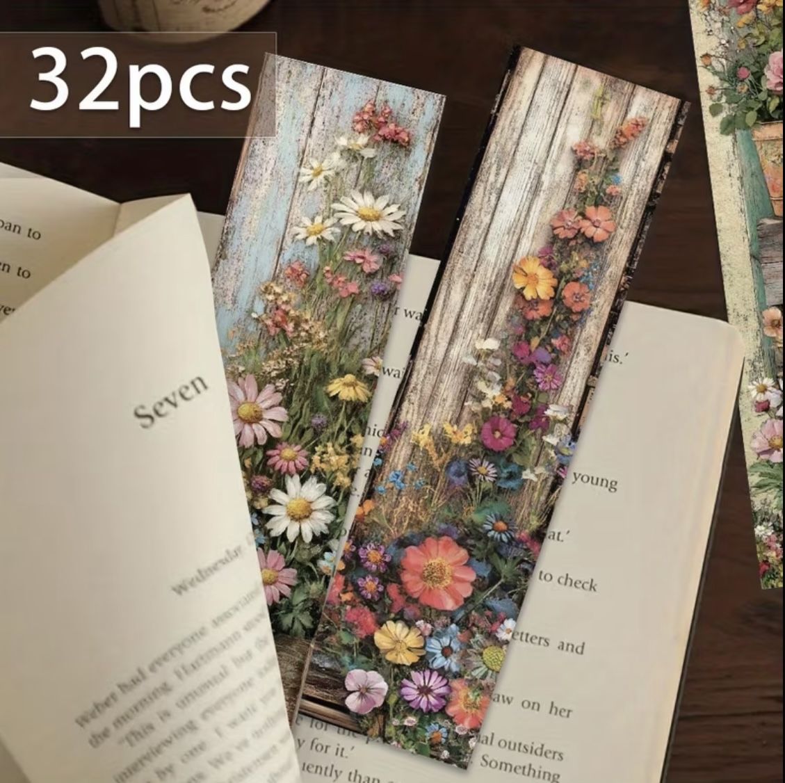Brand New 32pcs, Country Garden Style Bookmark Set