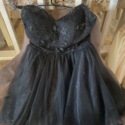 Black Bridesmaid/ Maid Of Honor Dress