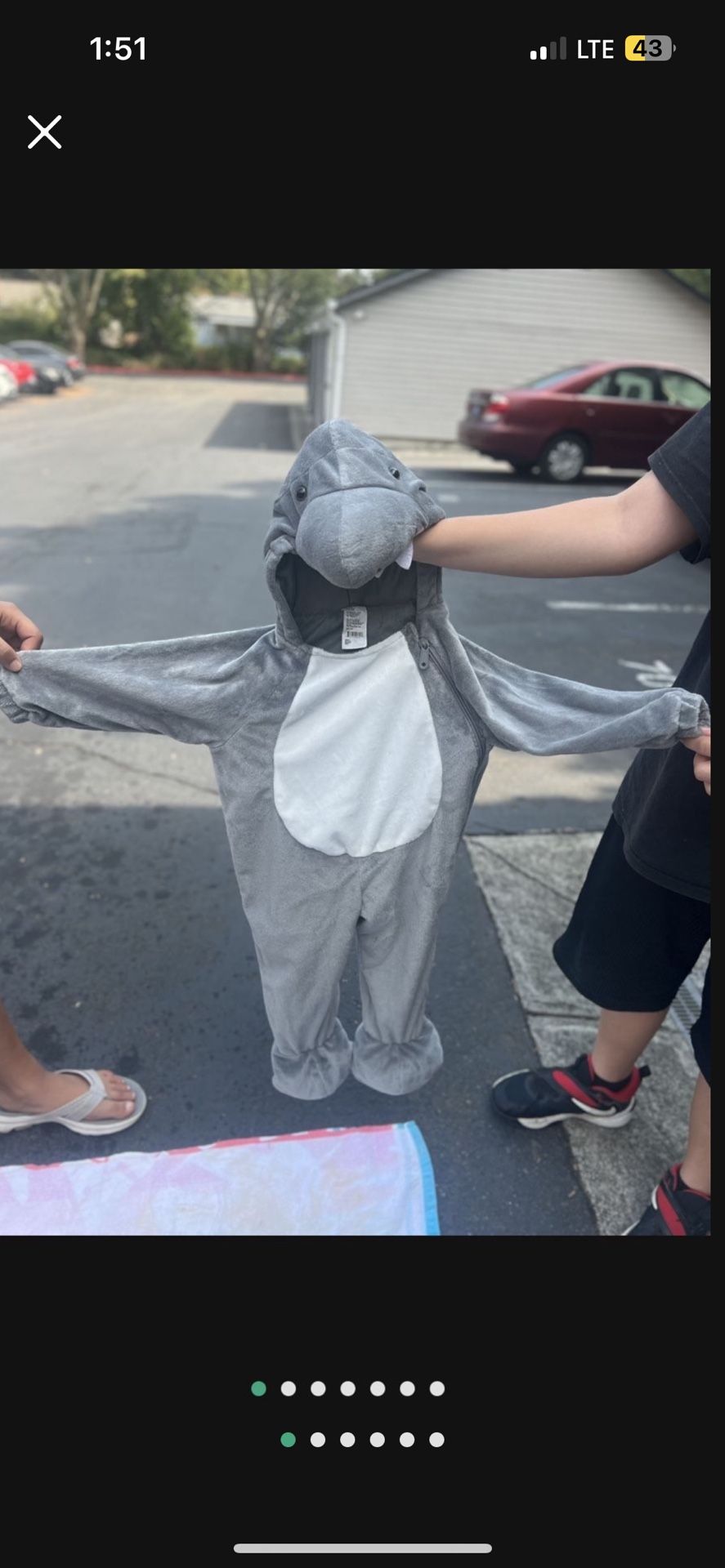 Unisex Shark Costume