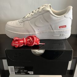 DS Supreme x Nike Air Force 1 White Men Sz6.5