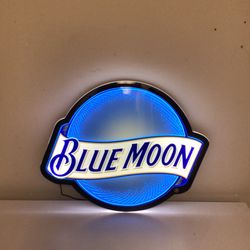 Blue Moon Beer LED Sign Man Cave Sign
