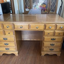 Vintage Sturdy Wooden desk  