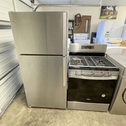 Whirlpool Refrigerator And GAS RANGE 