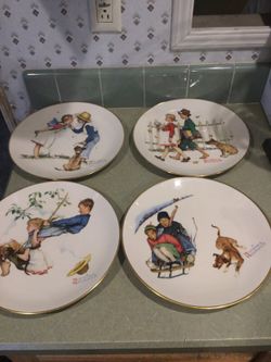 Norman Rockwell 1972 limited edition plates