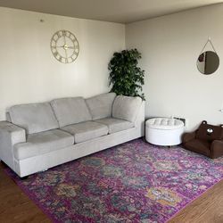 Bonaterra Sand 127" 2 Piece Sectional with Left Arm Facing Sofa Chaise