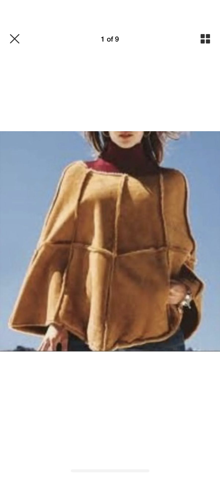 UGG Suede poncho just beautiful! 275 value