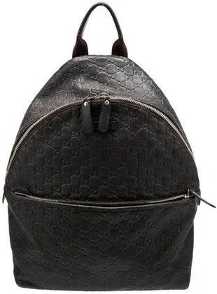 Black Gucci GG Signature Backpack