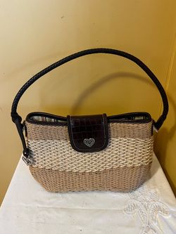 Brighton Woven Straw Handbag
