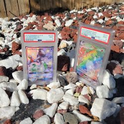 2x Slabs  Charizard & Mewtwo Psa9