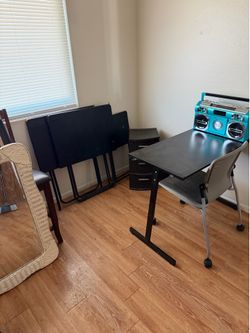Desk and chair