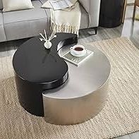 Modern "Yin Yang" Coffee Table ☯️🥂