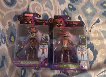 Jazwares FNAF Withered Foxy 5 and Ringmaster Foxy action figure Set