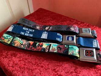 3 Fandom / Fan Merch Seatbelt Buckle Belts