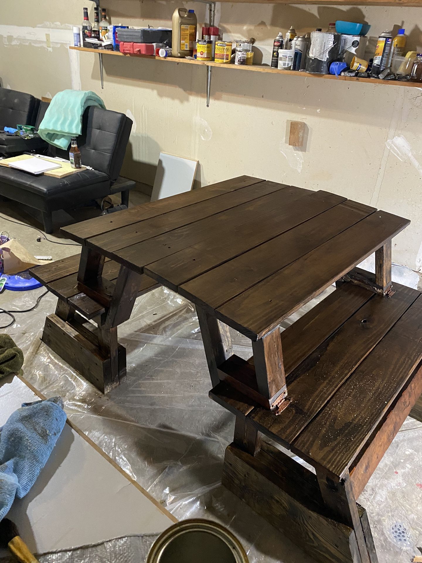 Picnic Table And Bench  Set