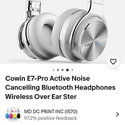 COWIN E7 PRO ANC WIRELESS HEADPHONES 