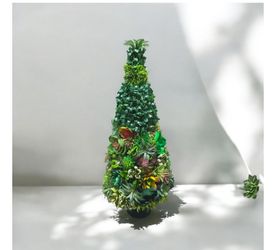 Artificial succulents decoration, tabletop tree 21"