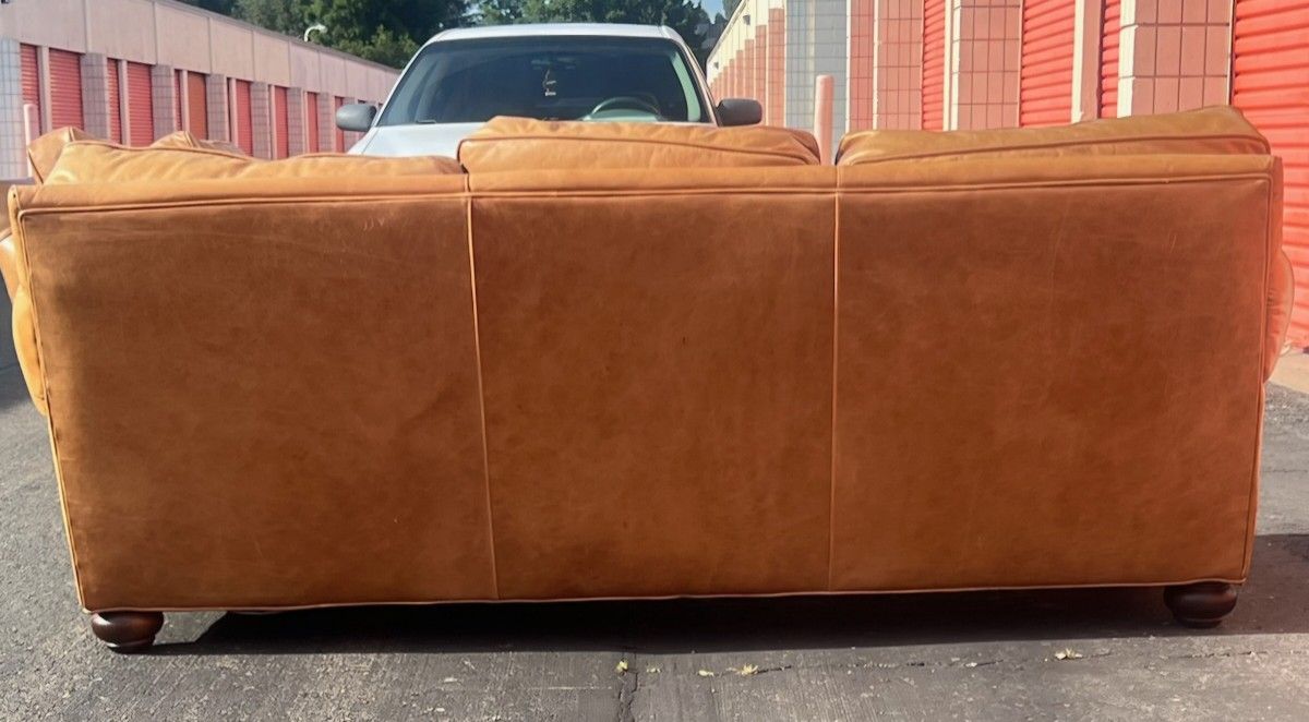 Leather 2 Piece Couch 