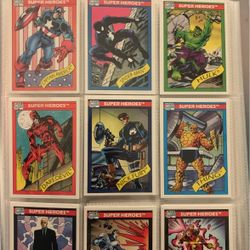1990 Marvel, Comics, Superheroes And Villains