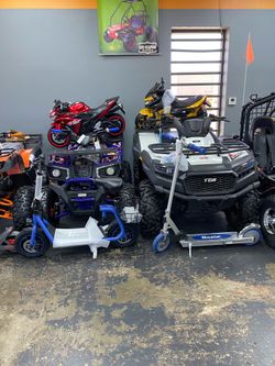 ATV, dirt bike, go kart