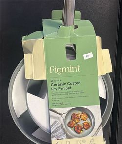 Ceramic Coated Fry Pan 2 Piece Set Non Stick