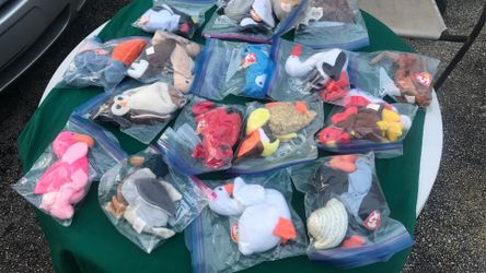 Beanie Baby Plush Toys, Lot of 17