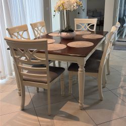 Ashley Dining Table & 6 Chairs 