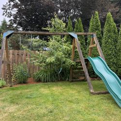 Free Swing Set with Slide