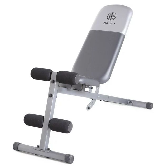 Gold's Gym XR 5.9 Adjustable Slant Workout Weight Bench