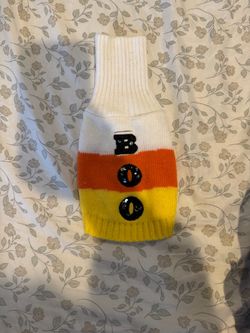Halloween Candy Corn Dog Sweater
