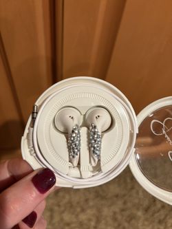 Rhinestoned Earbuds by Jessica Simpson