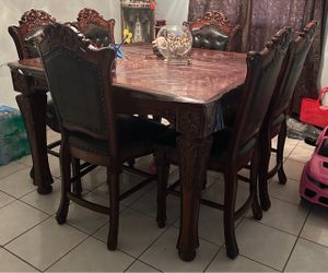 6 chair dining table