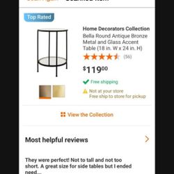 New In Box End Table