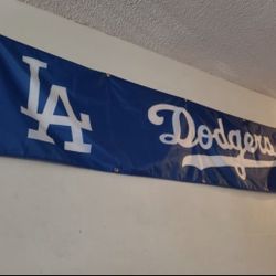 NEW Packaged LA DODGERS Flags !     8 Ft Long