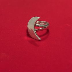 Silver Moon Ring