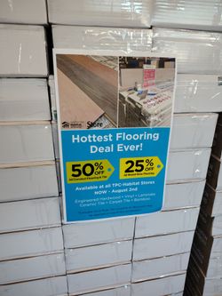 Flooring sale 25%-50%  iff