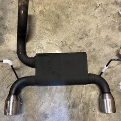 LA Zona Auto Parts 2018 to 2022 Jeep Wrangler Axle Back 4 inch Exhaust Systems Moffle Horse Power Escape Horse Power 