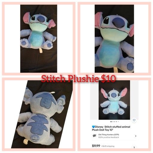 Stitch Plushie $10