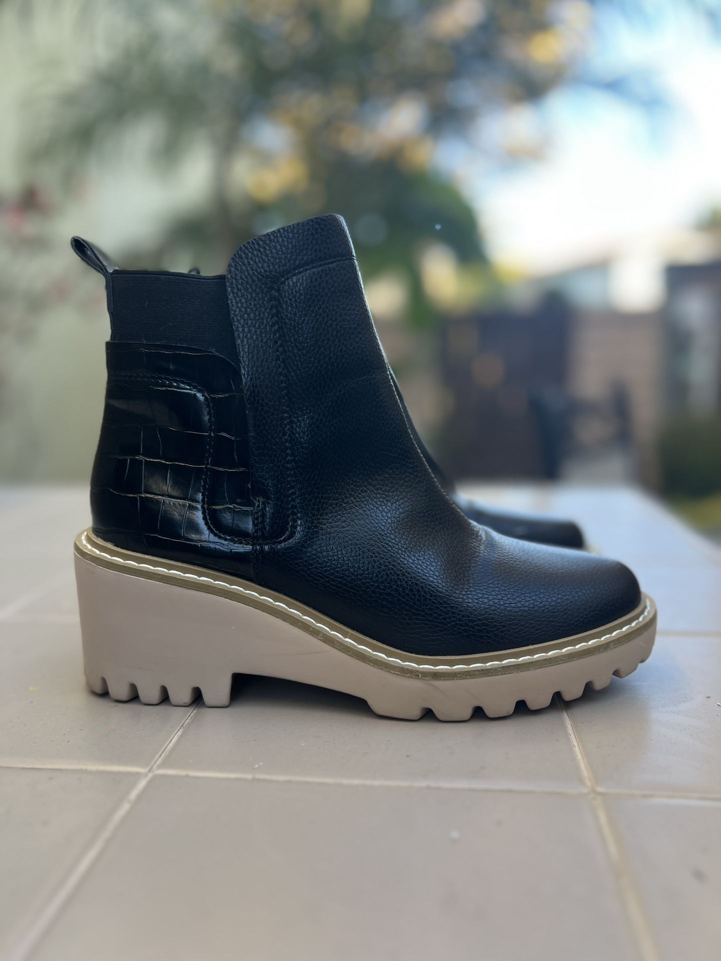 NICOLE MILLER New York Women's Size US 8 / EU 38.5 Shiny Black Rubber Rain Boots