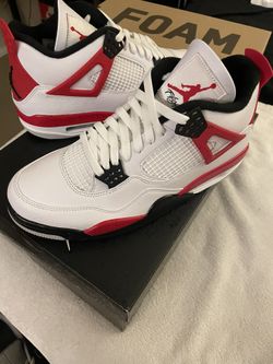 Nike Air Jordan 4 Red Cement Sz 10 