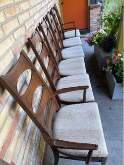 Kent Coffey Perspecta CAT EYE Chairs 6 MCM Vintage
